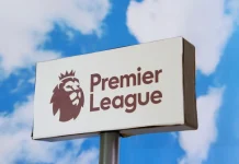 Premier League logo seen on billboard, TNT Sports
